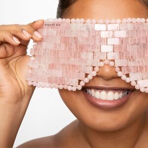 NWT Beauty Pie Rose Quartz Pink Stone Spa Eye Mask